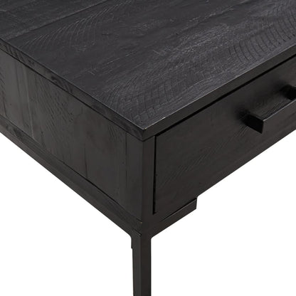 Mesa De Centro Madera Maciza De Pino 90X50X35 Cm