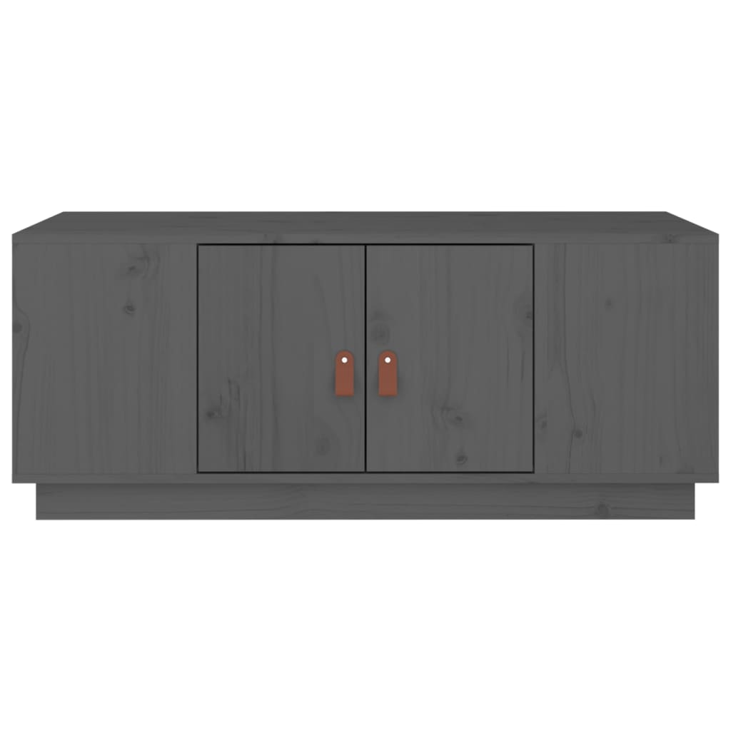 Mesa De Centro De Madera Maciza De Pino 100X50X41 Cm