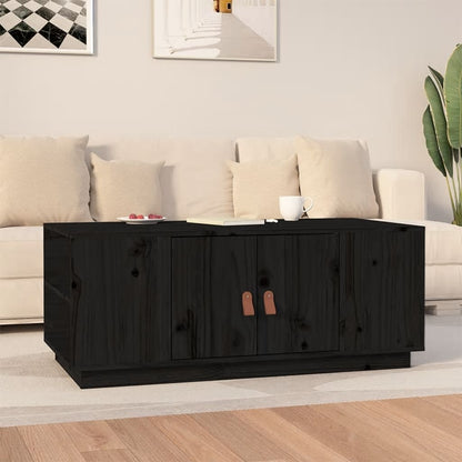 Mesa De Centro De Madera Maciza De Pino 100X50X41 Cm