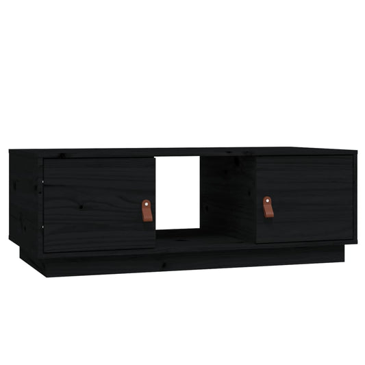 Mesa De Centro De Madera Maciza De Pino 100X50X35 Cm