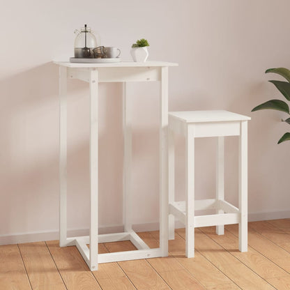 Mesa Alta De Bar Madera Maciza De Pino