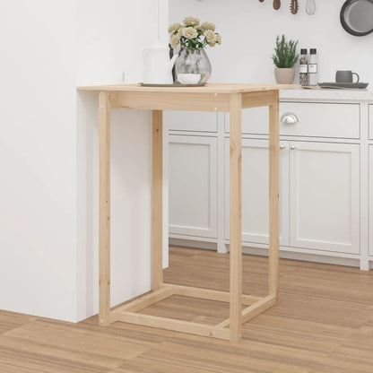 Mesa Alta De Bar Madera Maciza De Pino