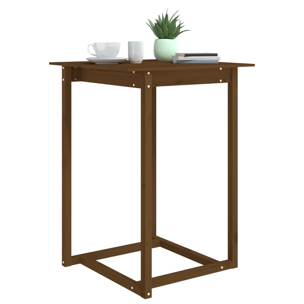 Mesa Alta De Bar Madera Maciza De Pino