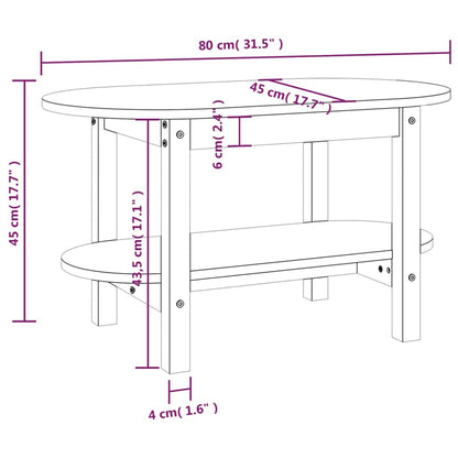 Mesa De Centro De Madera Maciza De Pino