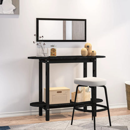 Mesa Consola De Madera Maciza De Pino 110X40X80 Cm