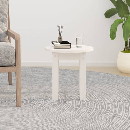 Mesa De Centro De Madera Maciza De Pino Ø35X35 Cm