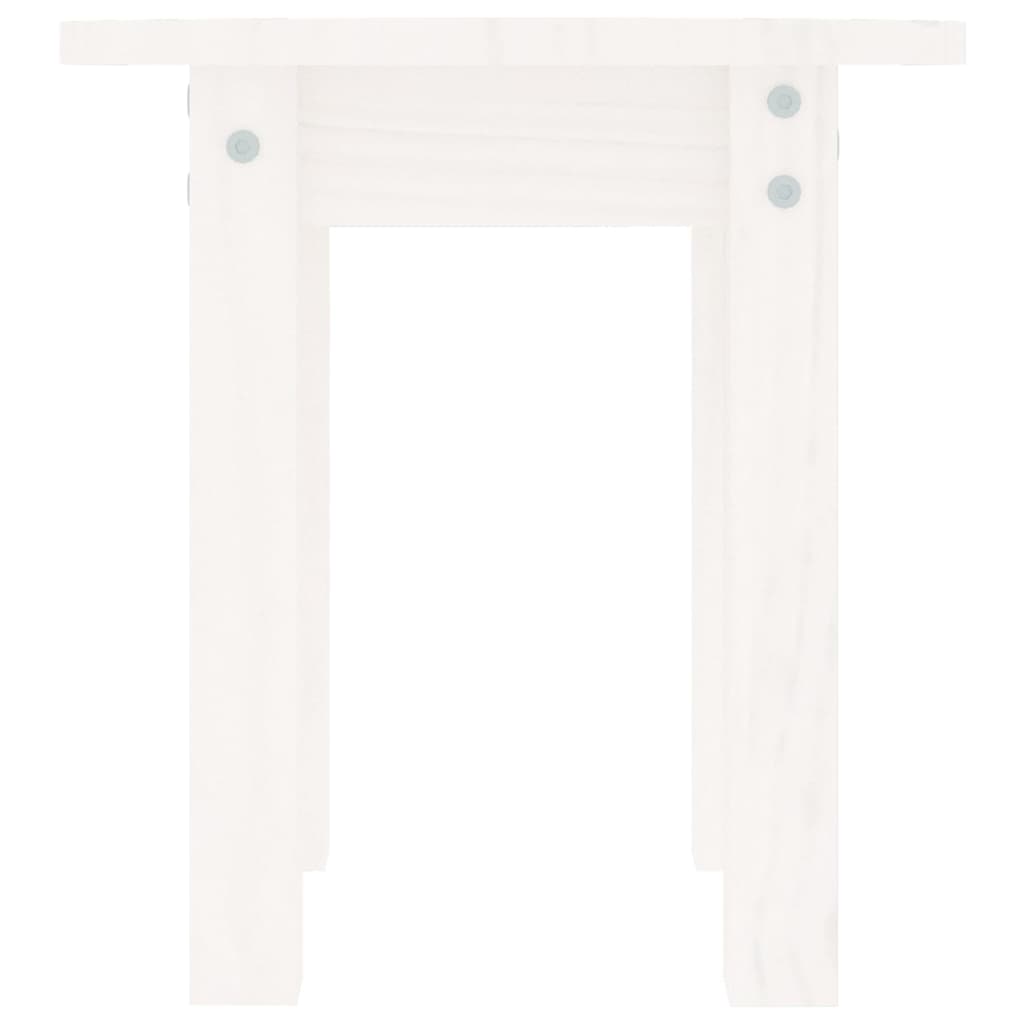 Mesa De Centro De Madera Maciza De Pino Ø35X35 Cm