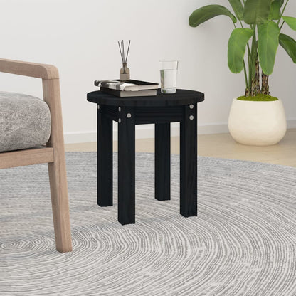 Mesa De Centro De Madera Maciza De Pino Ø35X35 Cm