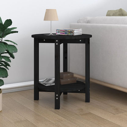 Mesa De Centro De Madera Maciza De Pino Ø55X60 Cm
