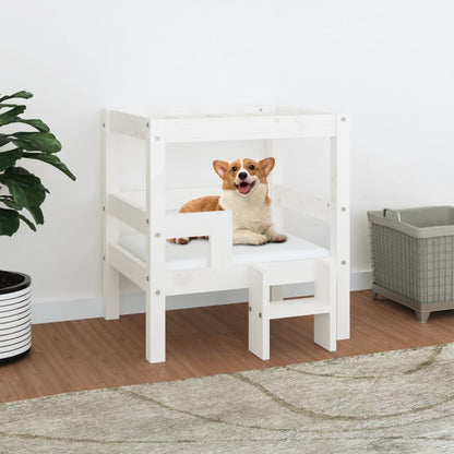 Cama Para Perros Madera Maciza De Pino 95,5X73,5X900 Cm