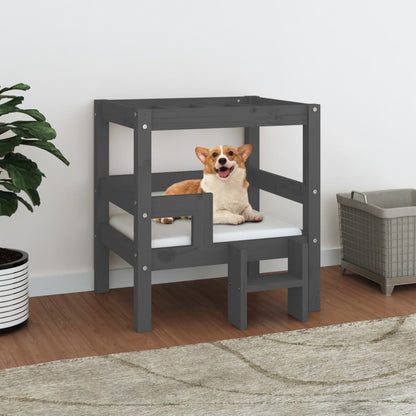 Cama Para Perros Madera Maciza De Pino 95,5X73,5X900 Cm