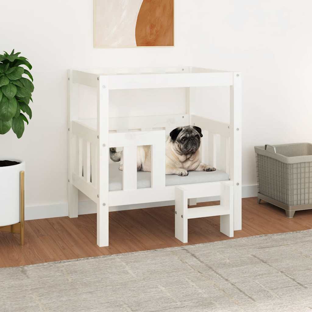 Cama Para Perros Madera Maciza De Pino 95,5X73,5X900 Cm