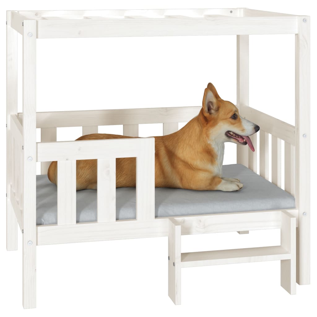 Cama Para Perros Madera Maciza De Pino 95,5X73,5X900 Cm