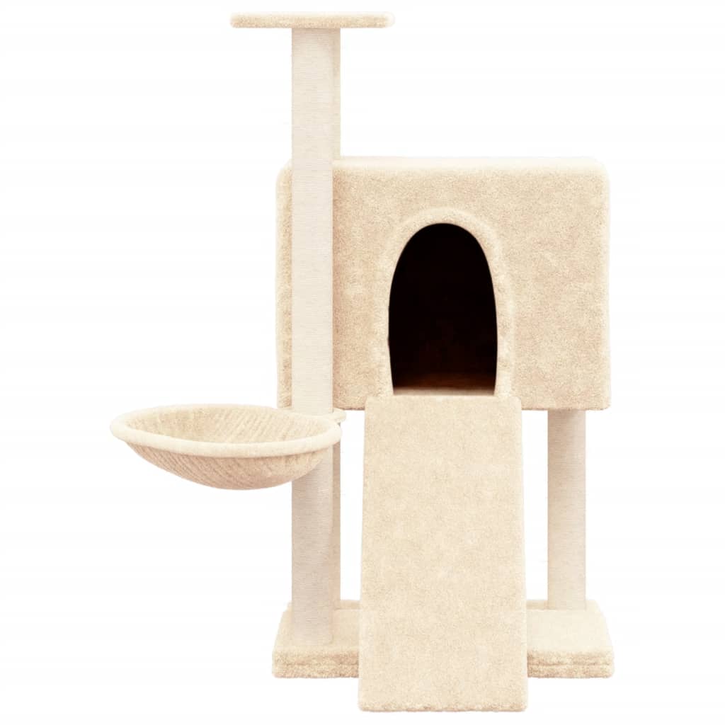 Rascador Para Gatos Con Postes De Sisal 96 Cm