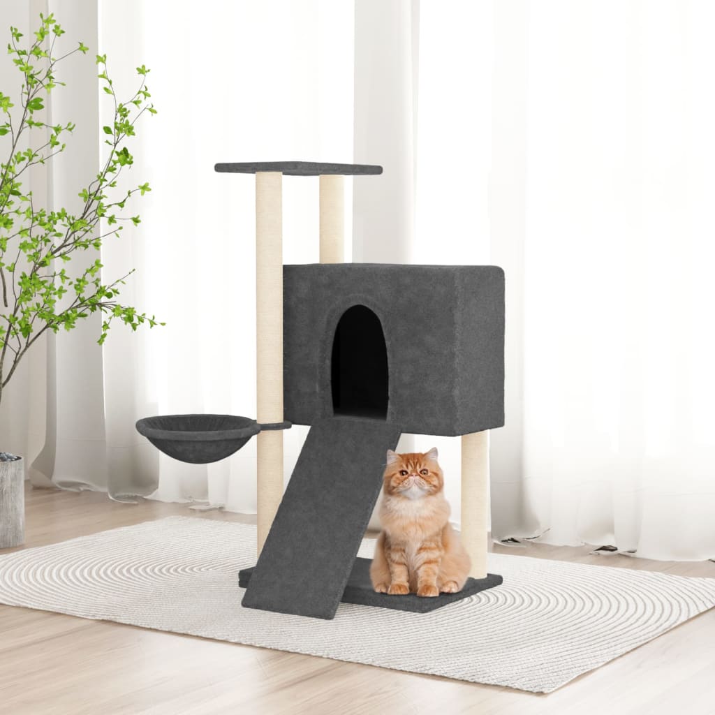 Rascador Para Gatos Con Postes De Sisal 96 Cm