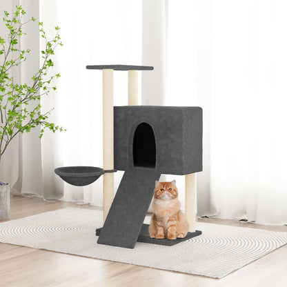 Rascador Para Gatos Con Postes De Sisal 96 Cm