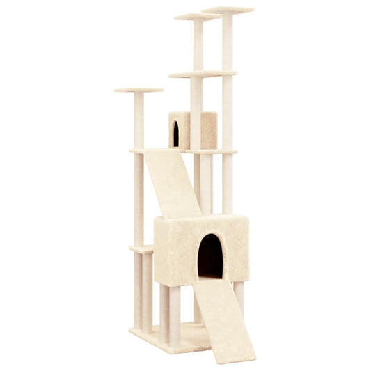 Rascador Para Gatos Con Postes De Sisal 190 Cm