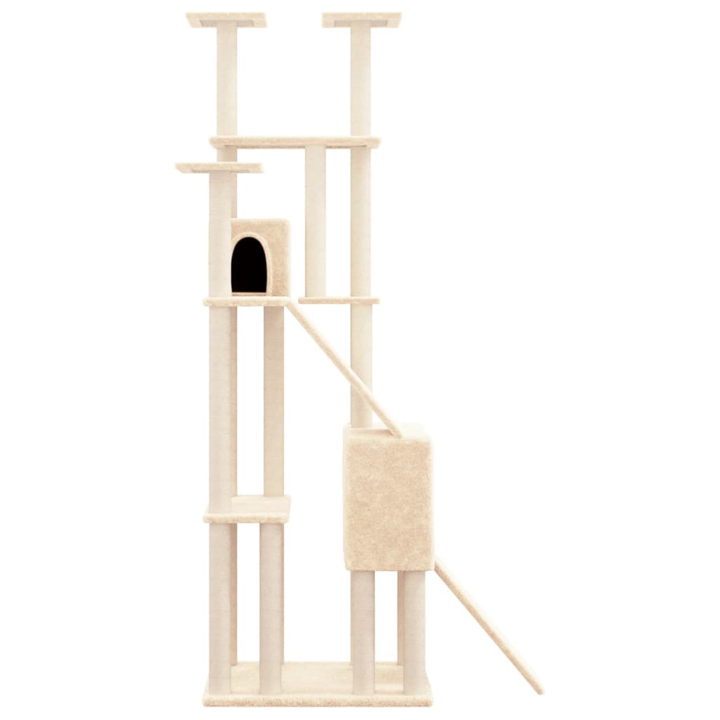 Rascador Para Gatos Con Postes De Sisal 190 Cm