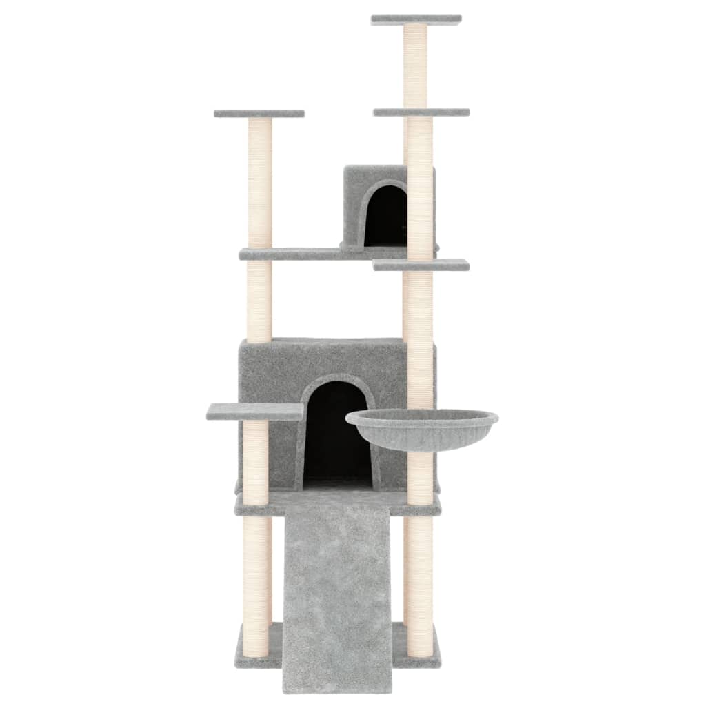 Rascador Para Gatos Con Postes De Sisal 154 Cm