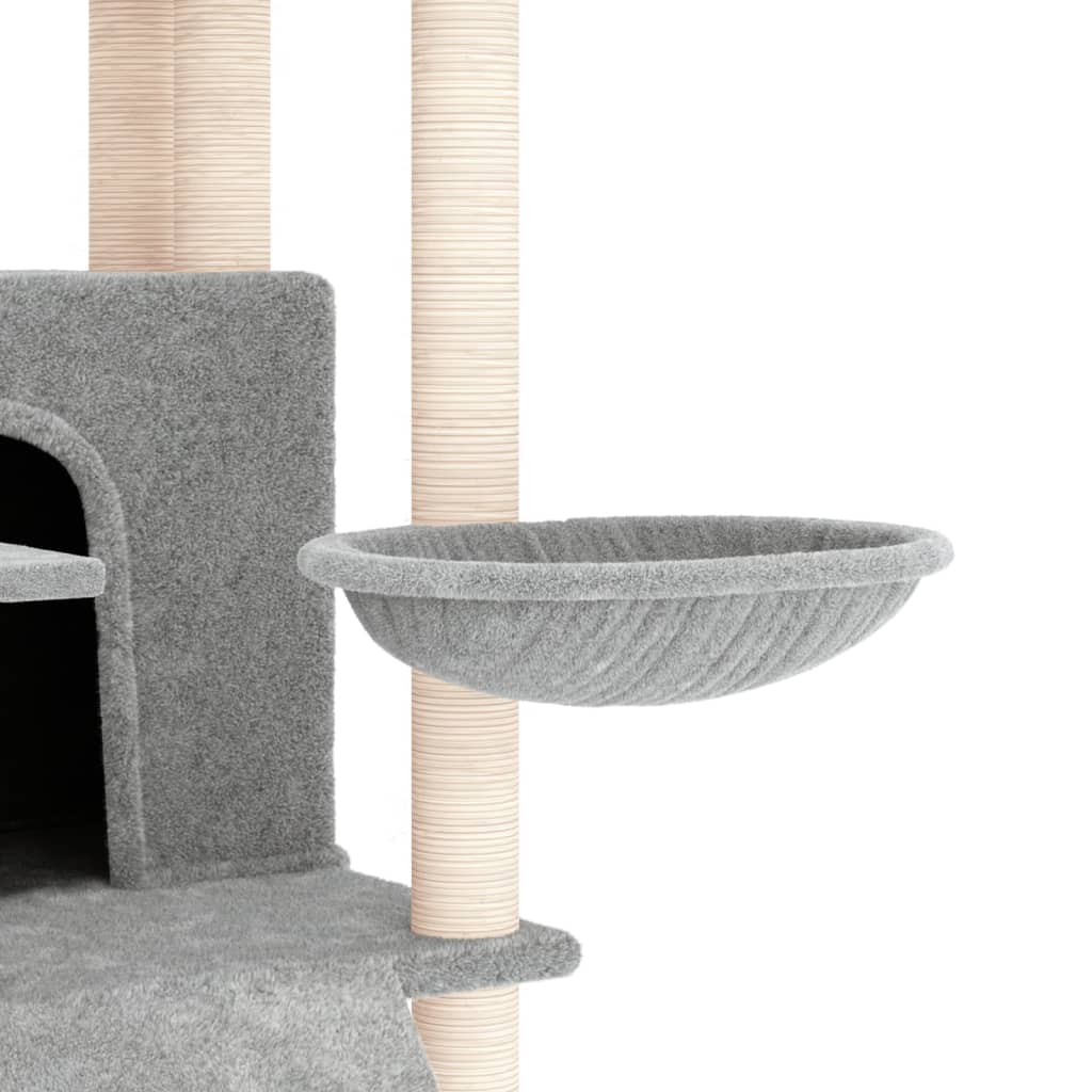 Rascador Para Gatos Con Postes De Sisal 154 Cm