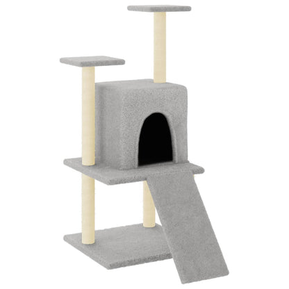 Rascador Para Gatos Con Postes De Sisal 110 Cm