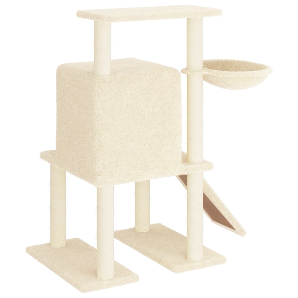 Rascador Para Gatos Con Postes De Sisal Color 96,5 Cm