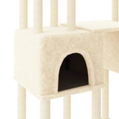 Rascador Para Gatos Con Postes De Sisal Color 199 Cm