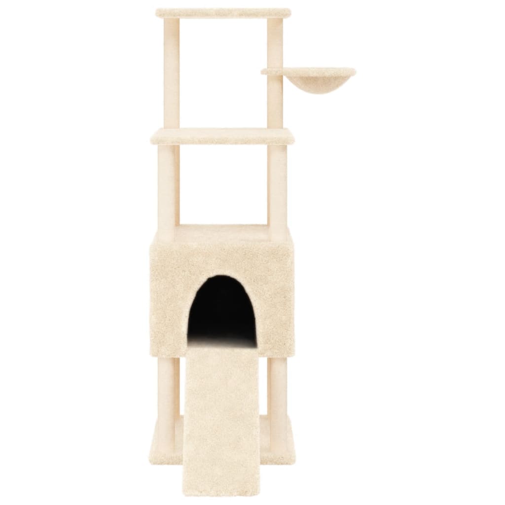 Rascador Para Gatos Con Postes De Sisal 153 Cm