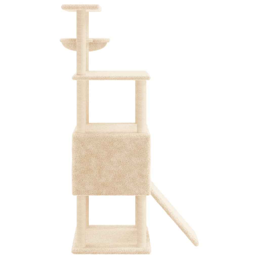 Rascador Para Gatos Con Postes De Sisal 153 Cm