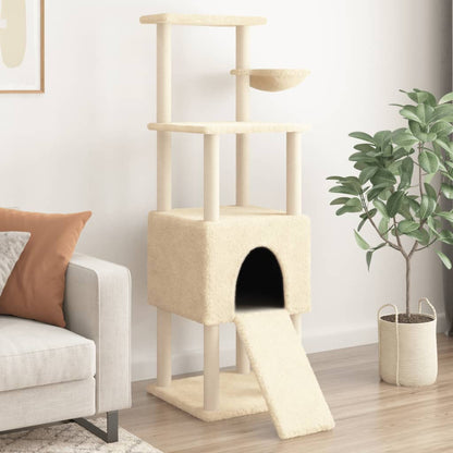 Rascador Para Gatos Con Postes De Sisal 153 Cm