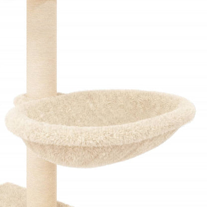 Rascador Para Gatos Con Postes De Sisal Color 117 Cm