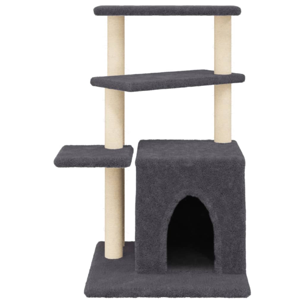 Rascador Para Gatos Con Postes De Sisal 83,5 Cm
