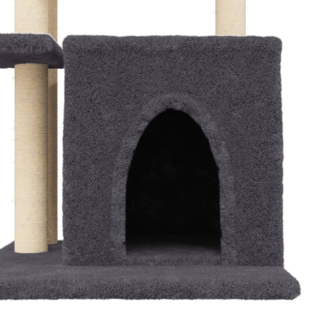 Rascador Para Gatos Con Postes De Sisal 83,5 Cm