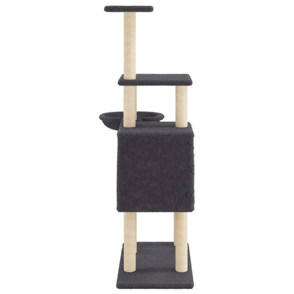 Rascador Para Gatos Con Postes De Sisal 131 Cm