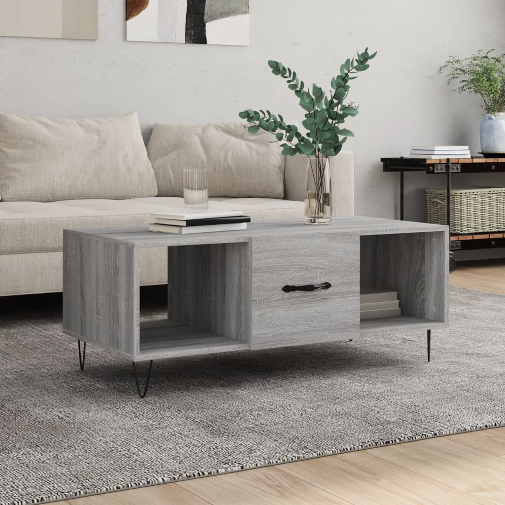 Mesa De Centro Madera Contrachapada 102X50X40 Cm