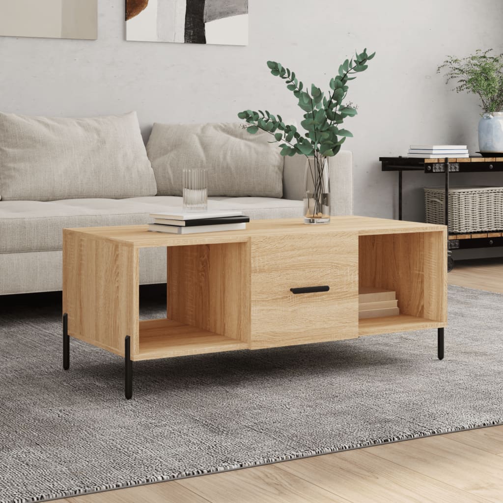 Mesa De Centro Madera Contrachapada 102X50X40 Cm