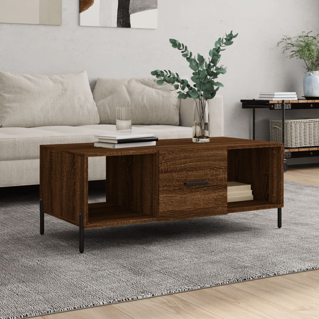 Mesa De Centro Madera Contrachapada 102X50X40 Cm