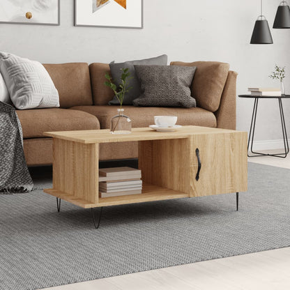 Mesa De Centro Madera Contrachapada 90X50X40 Cm