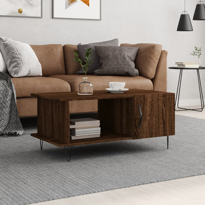 Mesa De Centro Madera Contrachapada 90X50X40 Cm