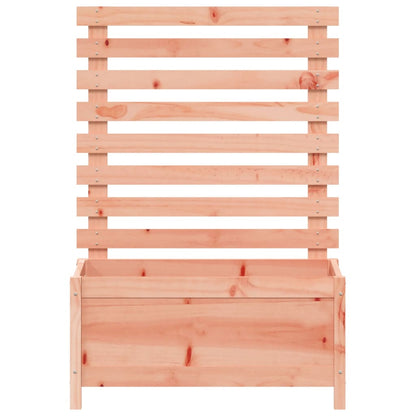 Jardinera Con Estantería Madera Maciza Douglas 79X39,5X114 Cm