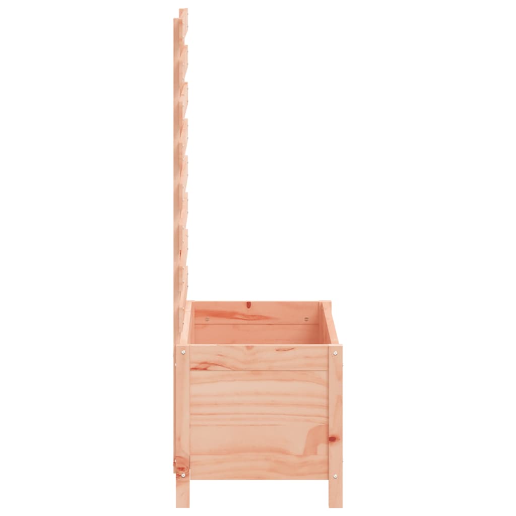 Jardinera Con Estantería Madera Maciza Douglas 79X39,5X114 Cm