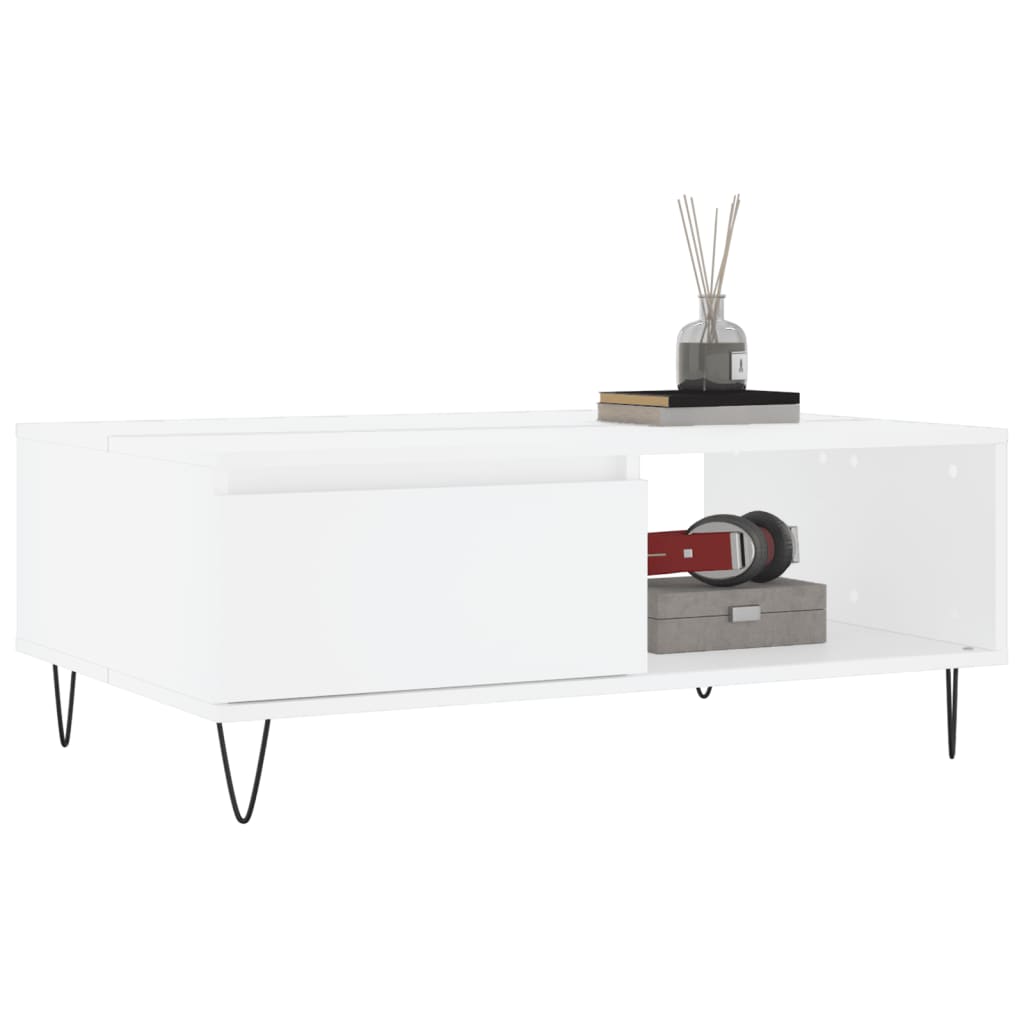 Mesa De Centro Madera De Ingeniería 90X60X35 Cm