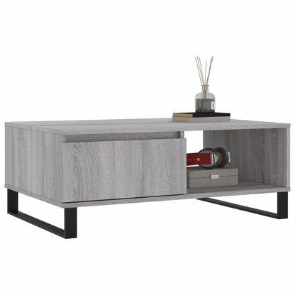 Mesa De Centro Madera De Ingeniería 90X60X35 Cm