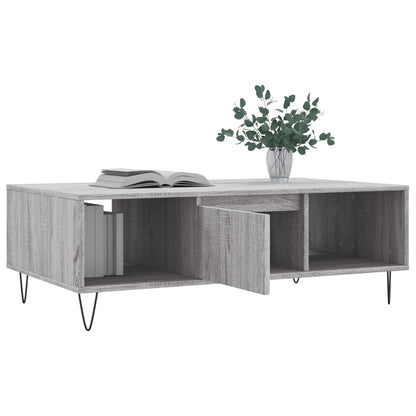Mesa De Centro Madera De Ingeniería 104X60X35 Cm