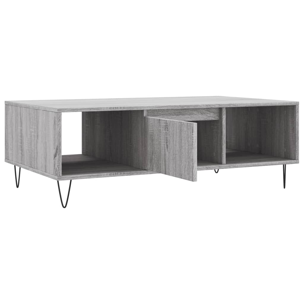 Mesa De Centro Madera De Ingeniería 104X60X35 Cm