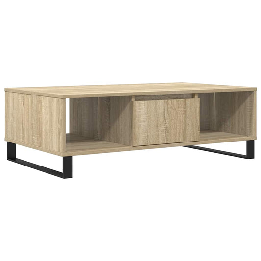 Mesa De Centro Madera De Ingeniería 104X60X35 Cm