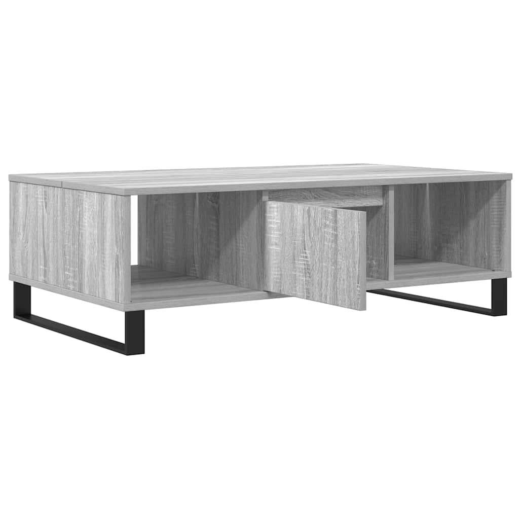 Mesa De Centro Madera De Ingeniería 104X60X35 Cm