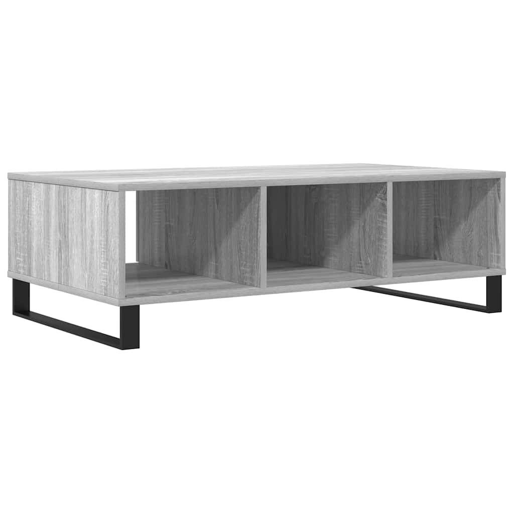Mesa De Centro Madera De Ingeniería 104X60X35 Cm