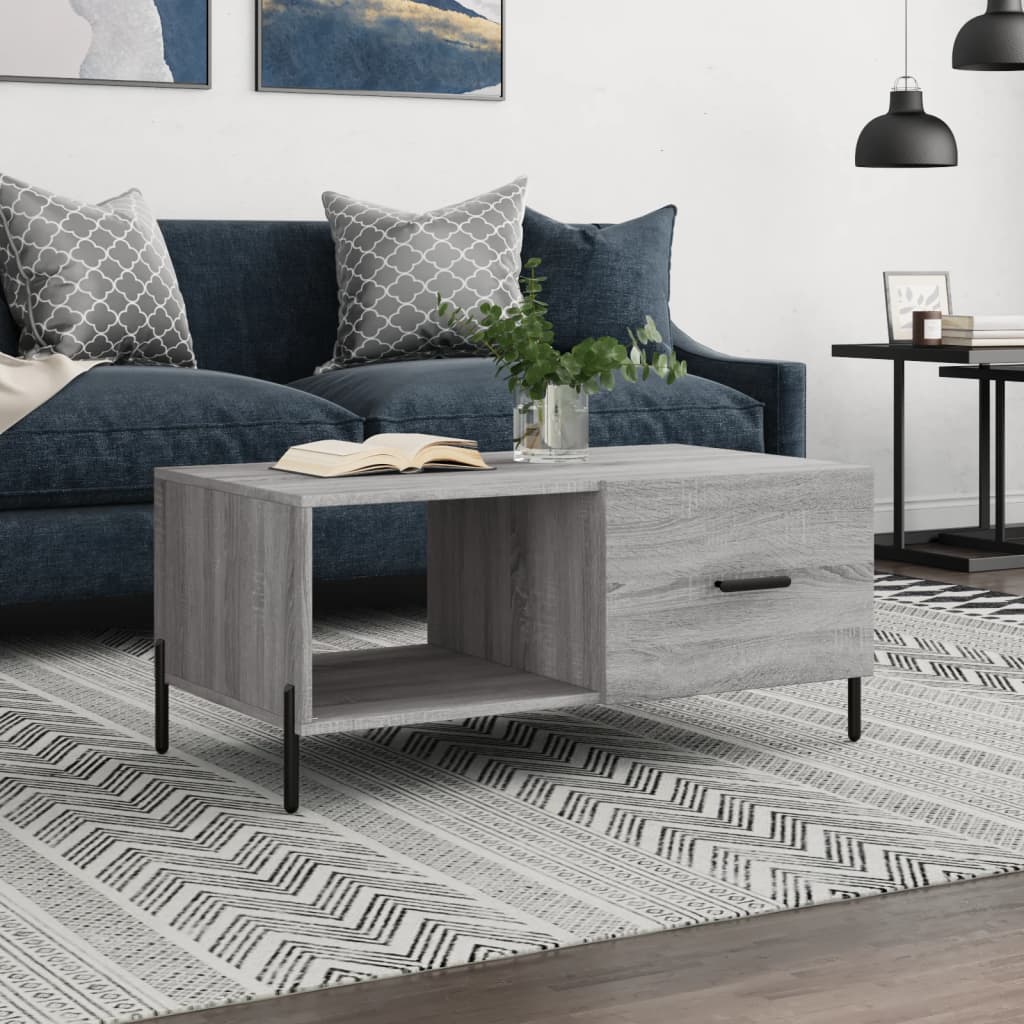 Mesa De Centro Madera Contrachapada 90X50X40 Cm