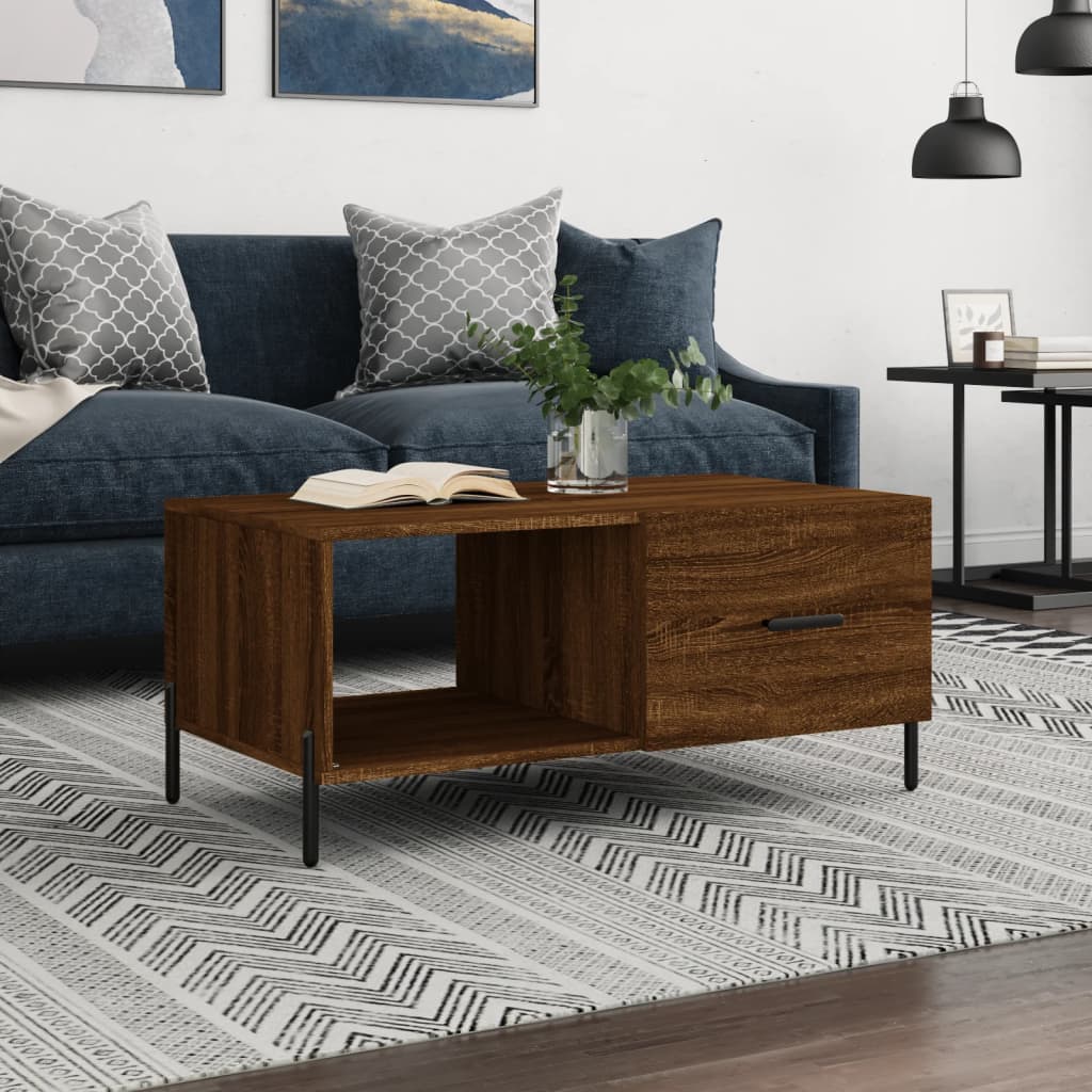 Mesa De Centro Madera Contrachapada 90X50X40 Cm